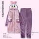 thumbnail image 4 of Camisón Pijamas De Manga Larga Otoño E Invierno Para Mujer Sue Algodón Terciopelo Coral Terciopelo Espesado Traje De Casa, 4 of 5