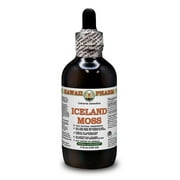 Iceland Moss (Cetraria Islandica) Dry Whole Plant ALCOHOL-FREE Liquid Extract. Expertly Extracted by Trusted HawaiiPharm Brand. Absolutely Natural. Proudly made in USA. Glycerite 4 Fl.Oz