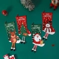 thumbnail image 4 of Calcetines de punto de copo de nieve para decoración del hogar, calcetín navideño para árbol de Navidad, 2023, 2024, 4 of 4