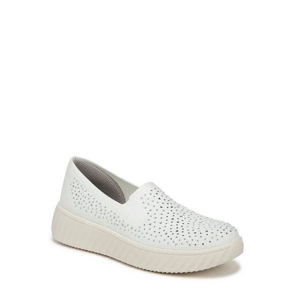 BZees For Lifestride Womens Wednesday Bright Rhinestone Slip-On Sneakers - Medium & Wide Width