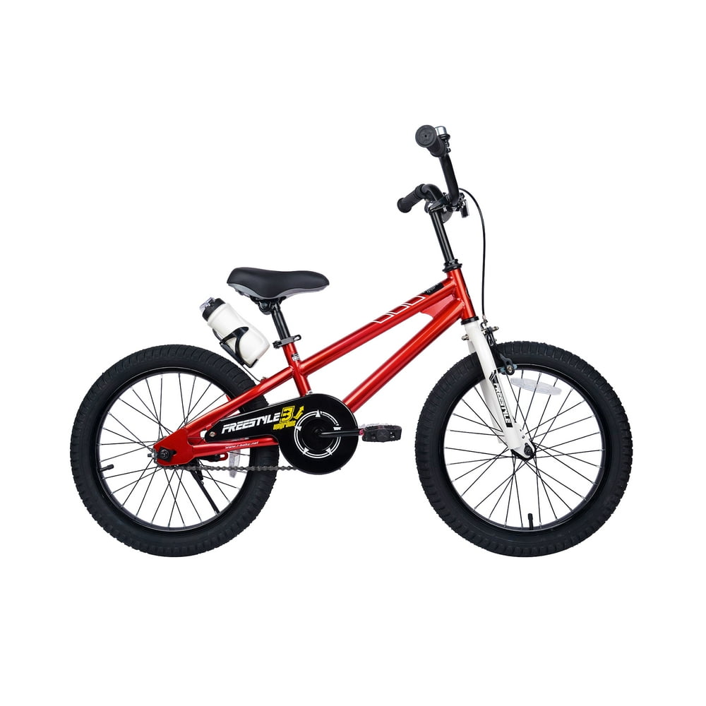 RoyalBaby Freestyle Kids Bike 18 inch Girls and Boys Kids Bicycle Red ...