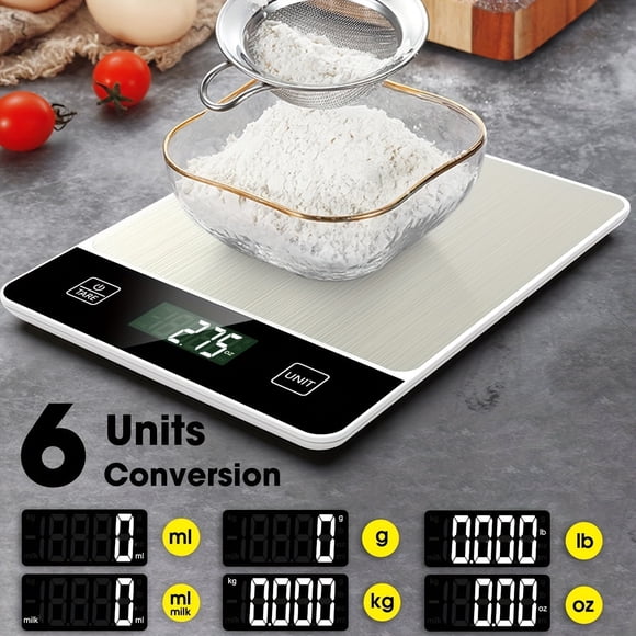 ATJIA Food Scale 22lb/10kg Digital Kitchen Scale Weight Grams and Oz for Baking Cooking Coffee 1g/0.04oz Precise Graduation
