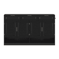 thumbnail image 4 of Hassch 59 Inch Farmhouse Buffet Sideboard, Coffee Bar Cabinet with 3 Drawers and 4 Doors, Storage Cabinet with Side Hooks and Adjustable Shelf for Living Room, Dining Room, Hallway, Black, 4 of 10