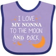 thumbnail image 3 of Inktastic I Love My Nonna to the Moon and Back Boys or Girls Baby Bib, 3 of 4