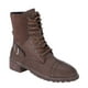 thumbnail image 1 of NECHOLOGY Botas Mujer Adulto Femenino Zapatos Botines para mujer Botas Casual Ladies On Heels Fashion Short Women's Tobillo Slip Shoes botas de mujer (Brown, 8), 1 of 6
