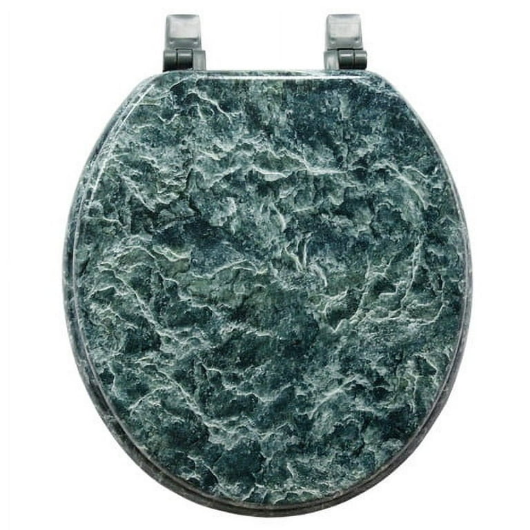 Trimmer Marbleized Molded Wood Round Toilet Seat Walmart