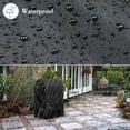 thumbnail image 2 of Housse Barbecue, 420D Oxford Bâche de Protection, Anti-Vent/Solei/l'eau, Exterieur Housse Barbecue Convient la Plupart des Grills (77 70 110cm), 2 of 5