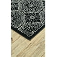 thumbnail image 2 of Feizy Azeri Transitional Damask, Black/White, 10' x 13'2" Area Rug Sheen Fade Resistant Bohemian & Eclectic Ikat Design Carpet for Living Dining Bed Room, 2 of 3