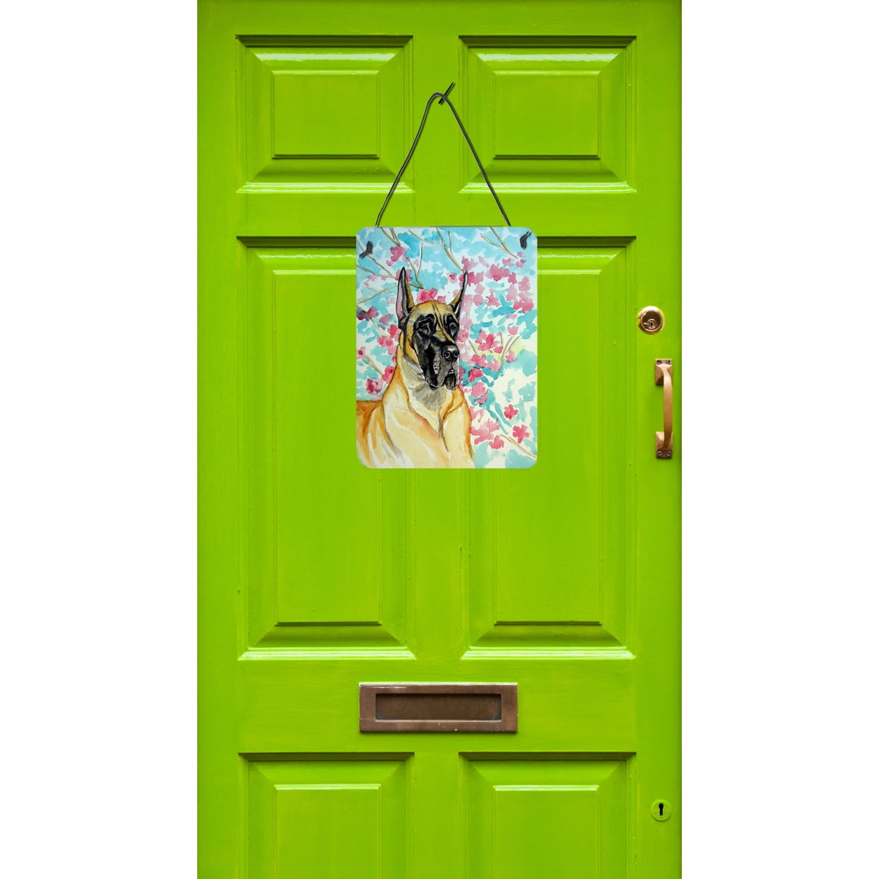 Carolines Treasures 7270DS1216 Fawn Great Dane Wall or Door Hanging Prints 12x16 multicolor