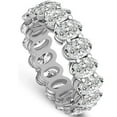 thumbnail image 2 of 5 1/2CT Oval Diamond Eternity Ring White Yellow Rose Gold or Platinum Lab Grown, 2 of 4