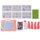 thumbnail image 1 of Educational Writing Board Children Drawing Toy Mini Blackboard Multifunctional Magnetic ErasablePink, 1 of 4