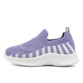 thumbnail image 6 of NOEGOEU Boys Girls Slip on Mesh Shoes Non Slip Soft Sole Breathable Lightweight Sneakers for Kids (Purple,12.5), 6 of 8