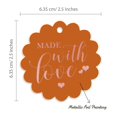 thumbnail image 6 of Inkdotpot Made With Love Wedding Bottle Tag Real Rose Gold Foil Favor Hang Tags Pack Of 50, 6 of 6