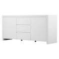 thumbnail image 3 of Pangea Home Bowa Modern High Gloss Lacquer Wood Buffet in Walnut, 3 of 7
