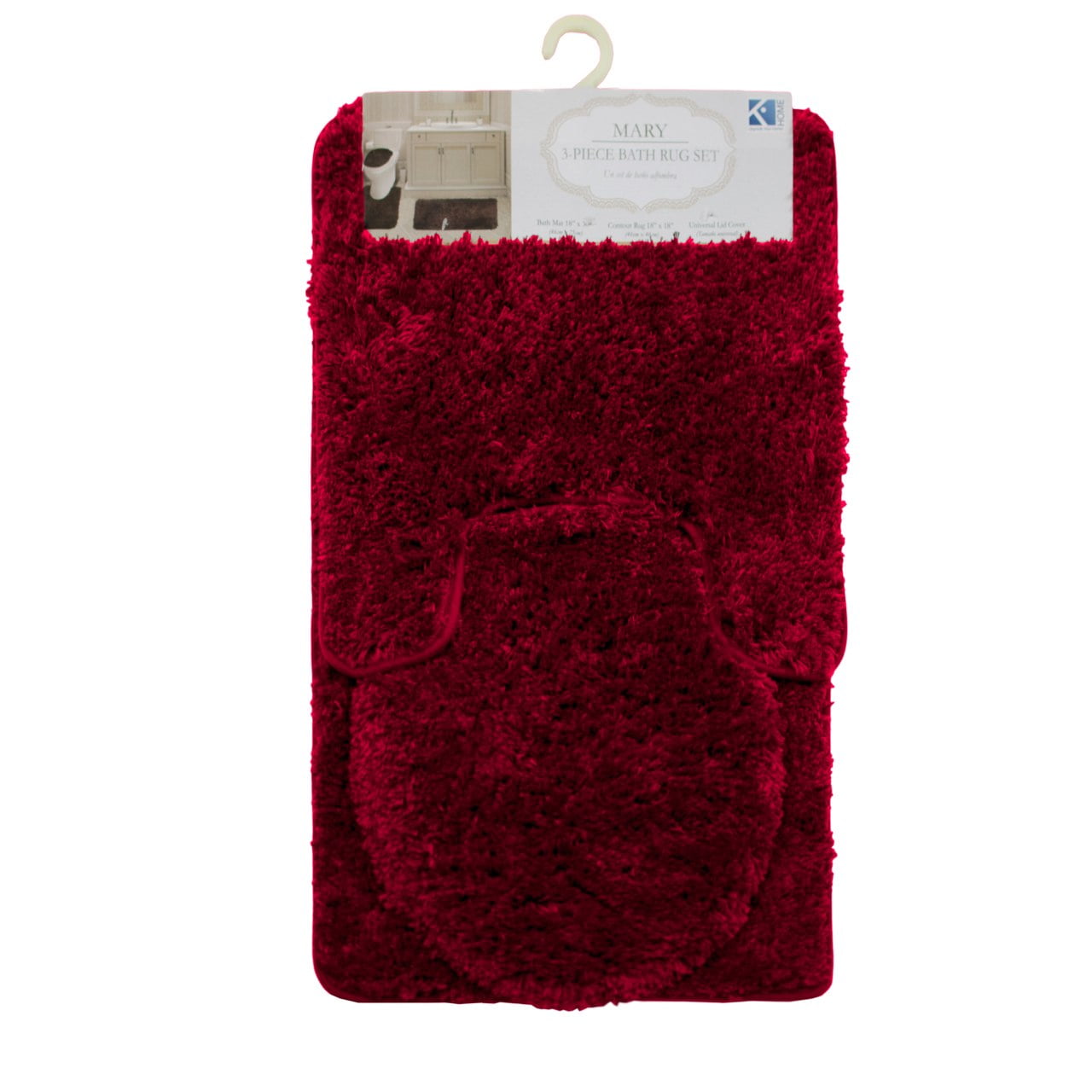 Mary Luxury Soft Plush Shaggy Bath Mat Thick Fluffy Microfiber Bathroom Rug 