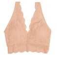 thumbnail image 3 of Women Full Coverage Bra Lingerie With Garter Bras Tops Wirefree Comfort Yoga Cami Bras Lace Deep V Braslette Bras, 3 of 5