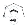 thumbnail image 2 of Goblet 13/16" 4-Sided Bay Window Curtain Rod - Black, 2 of 3
