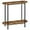 Rustic Brown + Black, variant on Narrow Console Table, 2-Tier Small Entryway Table, 29.5" Thin Sofa Table with Storage, Behind Couch Table, Display Table, for Living Room, Hallway, Entryway, Rustic Brown and Black CT01BR