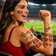 thumbnail image 5 of Disposable Football Match Flag Temporary Tattoos, 5 of 5