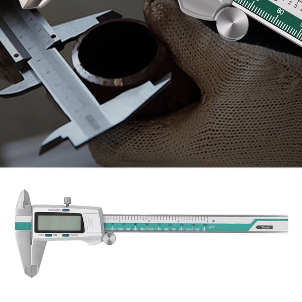 Herramienta De Medición De Calibrador, Resistencia A La Oxidación Calibrador Digital De Acero Inoxidable De Alta Precisión Resistente Al Desgaste 0 A 150 Mm 0 A 6 Pulgadas Con