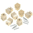 thumbnail image 5 of 8 Pack Wholesale Gold Kitchen Handles Cabinet Knobs Square Drawer Pulls, 5 of 12
