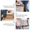 thumbnail image 3 of Coffee Color File Box Case Paper Storage Organizer Portable Scalable Plastic Official Documents, 3 of 6