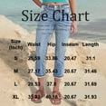 thumbnail image 3 of Women's Mid-Stretch Cropped Slim Jeans, Casual Denim Pants with Straight Leg Cut & Everyday Versatility,Light Blue S, 3 of 5