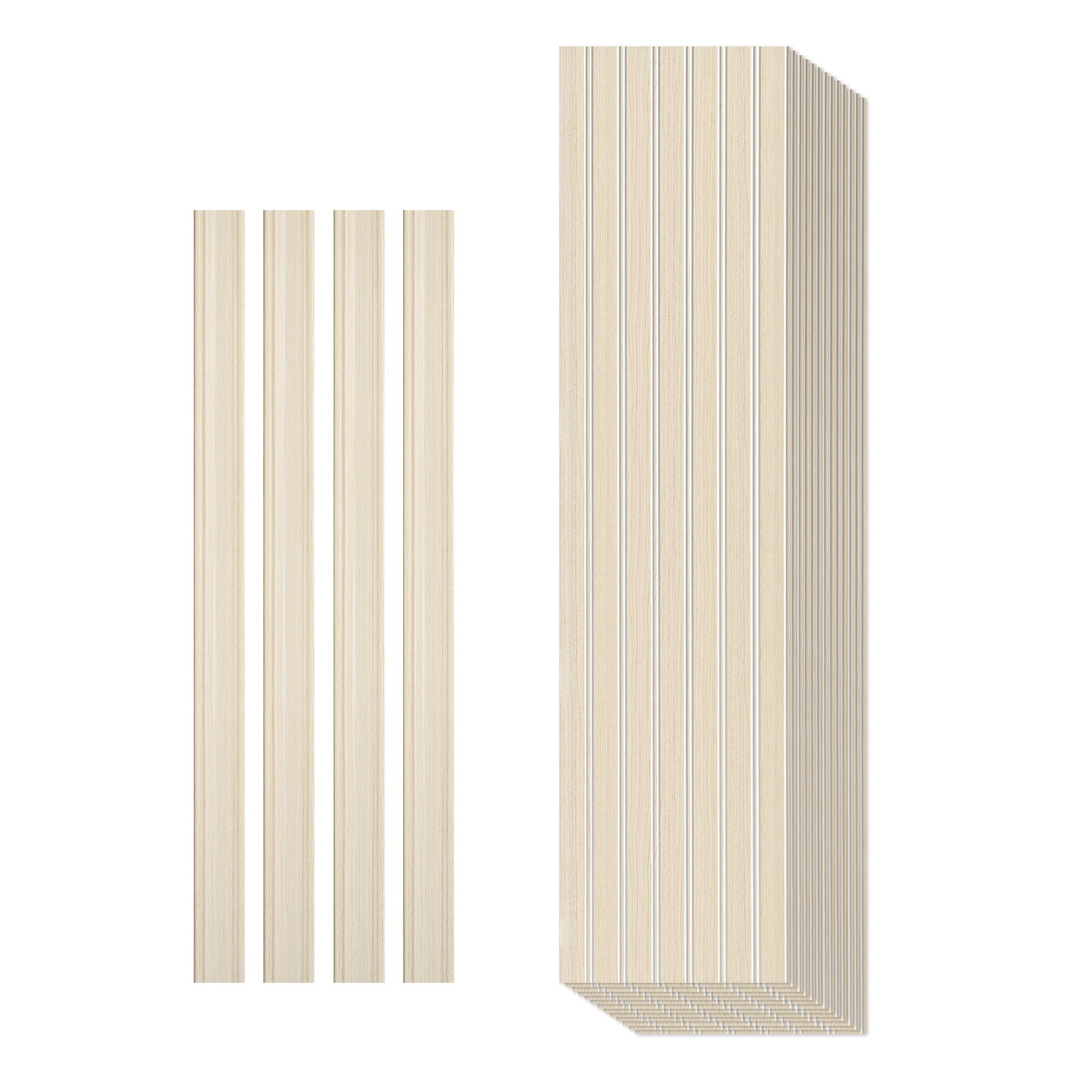 Art3dwallpanel DIY Board & Batten Wall Kit - 9.84" W x 37.8" L Polystyrene Wainscoting Panels for Instant Room Makeover,Easy Installayion,, 31 Sq Ft/Box