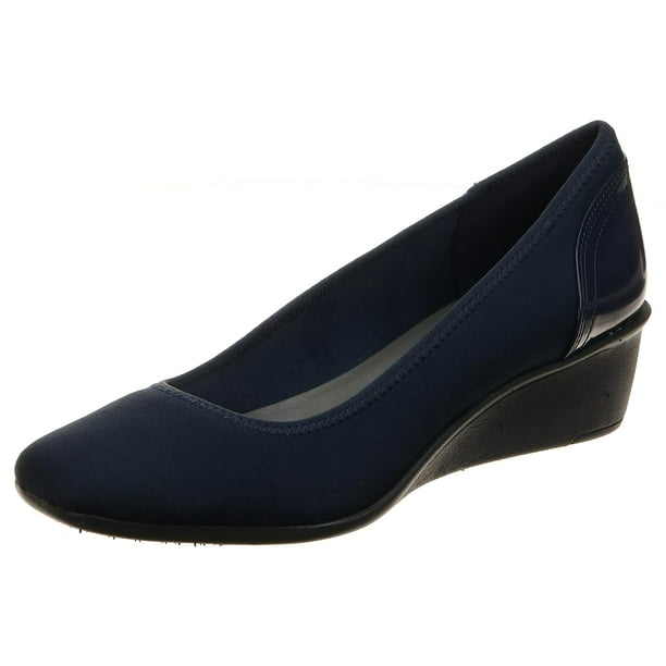 Tela Wedge Pump AK Anne Klein Sport Wisher, azul marino