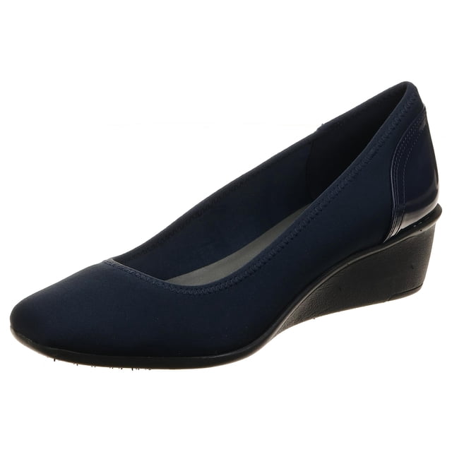 Tela Wedge Pump AK Anne Klein Sport Wisher, azul marino