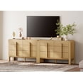 thumbnail image 2 of Modern Dresser TV Stand for TVs up to 100 Inch, Cruved Entertainment Center, Wood TV Console with Storage for Living Room, 2 of 9