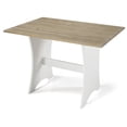 thumbnail image 5 of Linon Camden 3-Piece Coastal Corner Breakfast Nook Dining Set with Storage, White/Driftwood, 5 of 17