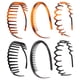 thumbnail image 4 of 6 diademas elásticas con dientes invisibles para el pelo, unisex, para lavarse la cara., 4 of 7