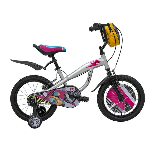 Bicicleta Veloci Gran FX BMX Rodada 16 Plata Infantil