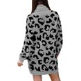 thumbnail image 2 of LAICAIW Robe Chandail Longue Ample à Col Roulé Oversize pour Femmes, 2 of 6