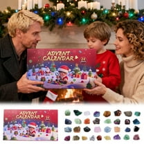 Countdown Sets Advent Calendar 2025 with 24 Days of Surprises Featuring and Gem Rocks for Adults and Kids