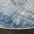 thumbnail image 3 of SAFAVIEH Amelia Manuel Geometric Area Rug, Navy/Gray, 6'7" x 6'7" Round, 3 of 11
