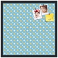 thumbnail image 2 of PinPix 24x24 Custom Cork Bulletin Board Blue - White Dots Poster Board Has a Fabric Style Canvas Finish, Framed in Blue - White Dots, by ArtToFrames (PinPix-345), 2 of 6