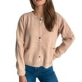 thumbnail image 2 of Styesk Sweaters for Women Open Front Cardigan Sweaters Comfy Warm Cable Knit Clothes Casual Versatile Outfits Button Chunky Cardigan Sweaters with Pockets, 2 of 8