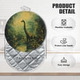 thumbnail image 2 of 4 PCS Pot Holders for Kitchen,Potholders Sets with Hook for Oven,Cooking,Baking,Long - Necked Dinosaur Amidst Tropical Foliage, 2 of 7