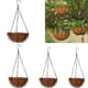 thumbnail image 4 of Colgante Maceta De Cesta Maceta Percha De Marco De Metal Negro 8 Pulgadas Sunnimix Cesta colgante de flores, 4 of 8