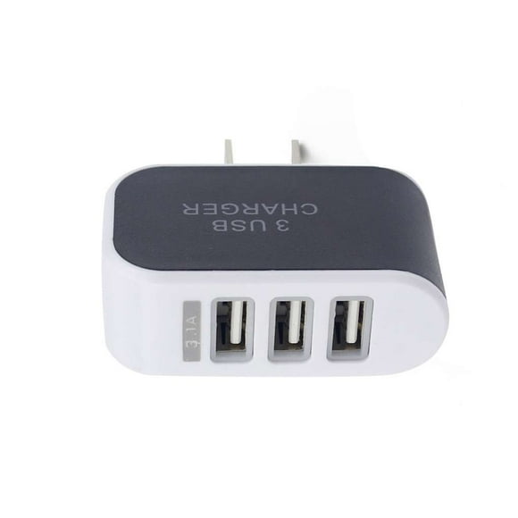 bravehear Universal Candy Color 3 USB Multi-Port Wall Wall phone charger Charger US Plug Wall Adapter Cube Block AC 110-220V 5V