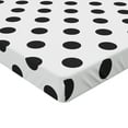 thumbnail image 2 of Ambesonne Retro Fitted Sheet, Nostalgic Polka Dots Art, Queen Size, Charcoal Grey, 2 of 3