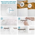thumbnail image 3 of No Hook Shower Curtain with Built-in Rings - Beach Sea Wave Washable Waterproof Fabric Bathroom Curtains for Hotel,Rentals, Stall 36 X 78 Inch , Coastal Ocean Orange, 3 of 9