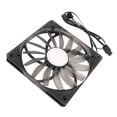 thumbnail image 4 of Ventilador De Casos De 140 Mm, Ventilador PWM De 140 Mm Ultra Delgado De 140 Mm Con Soporte De Sincronización ARGB De Cojinete MFDB Y Control De Temperatura Inteligente Para, 4 of 7