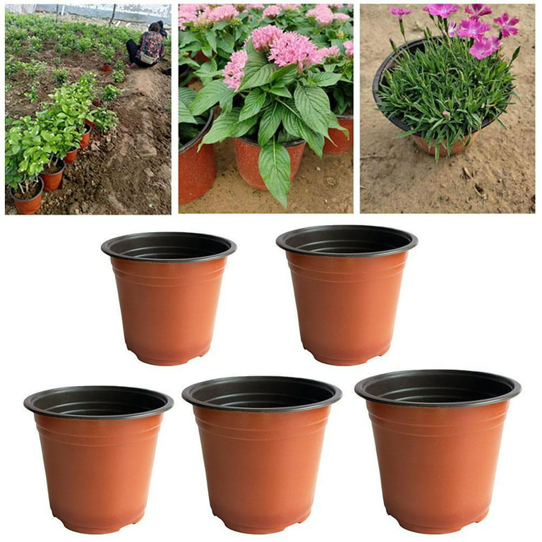 Pot de pépinière flexible en plastique pour plantes succulentes