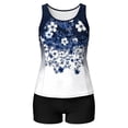 thumbnail image 7 of RQYYD Blouson Women's Tankini Swimsuits Tummy Control Modest Two Piece with Sporty Bathing Suits, 7 of 7