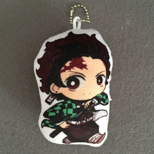Clothes Decoration Quero Jom91 Anime Demon Slayer Kimetsu no Yaiba Acrylic Keychain Keyring for Backpack 1 pcs