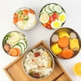 thumbnail image 4 of Minkissy Stainless Steel Bowls Silver Insulated Bowl for Home Use 1Pack, 4 of 5