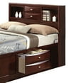 thumbnail image 6 of Acme Ireland Full Bed with Storage in Espresso Rubberwood, Multiple Sizes, 6 of 12
